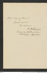 Nachlass Franz Steindachner, Brief von Johann Wilhelm Spengel an Franz Steindachner (02.05.1882), Inv.Nr. 502.01, Seite 2